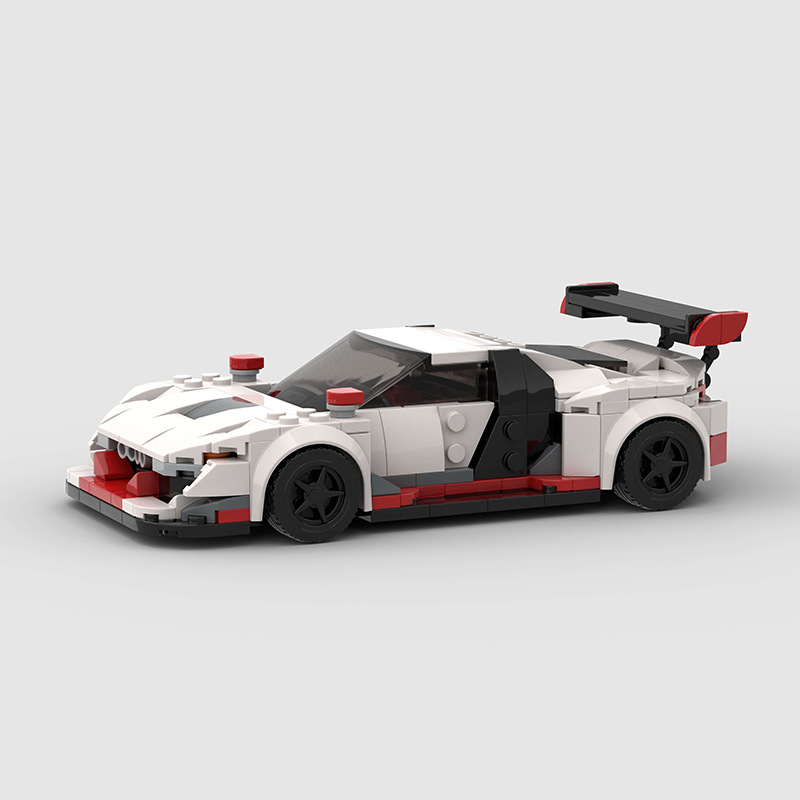 Audi R8 LMS - White - brickedbuilds