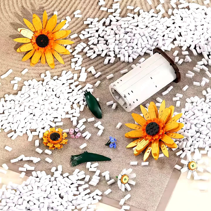 Sunflower Decor - brickedbuilds